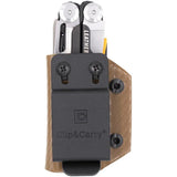 Leatherman Signal Sheath Brown Kydex With Adjustable Retention And Belt Clip Fits Belts Up To 1.75 Inches For EDC by Clip & Carry