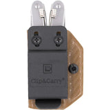 Victorinox Spirit Sheath Brown Carbon Fiber Pattern Kydex Construction With Adjustable Retention For EDC Enthusiasts by Clip & Carry