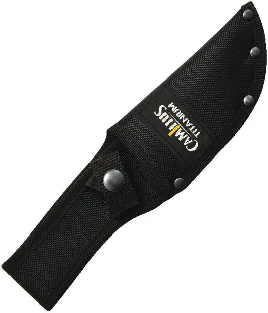 Camillus Guthook Knife 19156 Roto Fixed 4 Inch Titanium Coated Blade Tan TPR Handle Full Tang for Hunters by Camillus