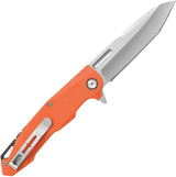 Camillus Regent Linerlock Orange EDC Knife With Titanium Coated 3.75in Tanto Blade And Clip by Camillus