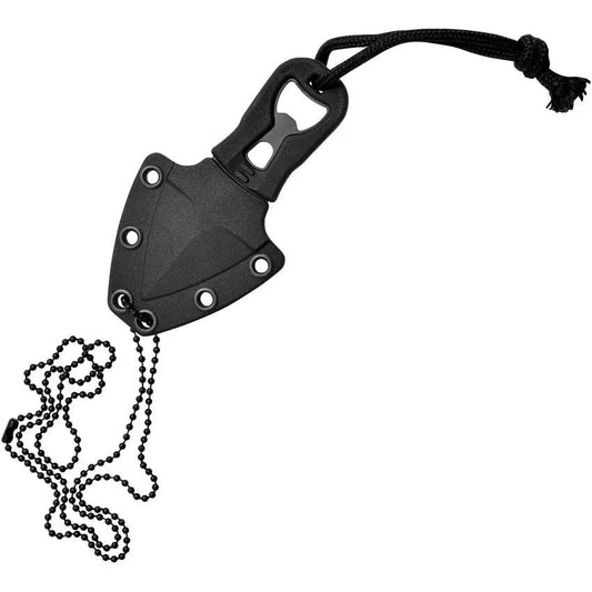 Camillus Heater II Neck Knife 19406 Compact Tactical Survival Tool With Titanium Coated 420 Blade For Outdoors by Camillus