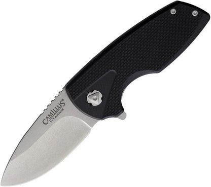 Camillus LK6 Framelock Folding Knife EDC Tactical With Titanium Bonded 2.5in Drop Point Blade And G10 Handle by Camillus