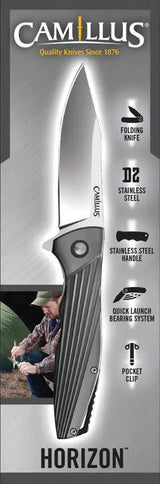 Camillus Horizon Linerlock Assisted Opening Knife For Outdoor EDC Enthusiasts Rugged by Camillus