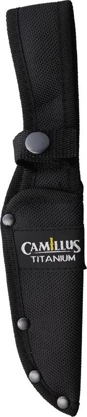 Camillus Fixed Blade Knife CAM19432-300, Rugged Drop Point, 4.5-Inch Titanium Blade, Full Tang For Outdoor Enthusiasts by Camillus