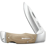 Camillus Classic Lockback Pocket Knife for EDC Enthusiasts With Titanium Coated 440 Blade and Brown Micarta by Camillus