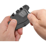 Camillus CAM19489 Fixed Blade Knife 3.5in Satin Clip Point For Outdoor Enthusiasts Rugged Belt Sheath by Camillus