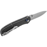 Camillus Rovax Cuda Lock Black Folding Knife For EDC With 3.25 Inch Titanium Coated Blade by Camillus