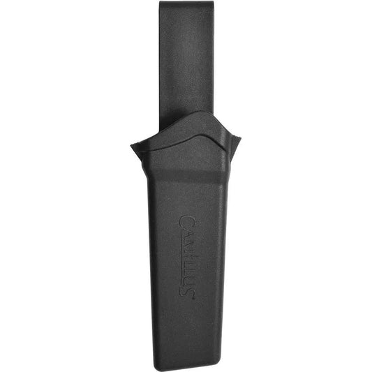 Camillus Swedge Fixed Blade Knife CAM-19627 9in Titanium Coated Chisel Tip Blade Tan Nylon Handle Rugged Belt Sheath by Camillus