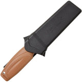 Camillus Swedge Fixed Blade Knife CAM-19627 9in Titanium Coated Chisel Tip Blade Tan Nylon Handle Rugged Belt Sheath by Camillus