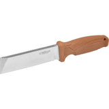 Camillus Swedge Fixed Blade Knife CAM-19627 9in Titanium Coated Chisel Tip Blade Tan Nylon Handle Rugged Belt Sheath by Camillus