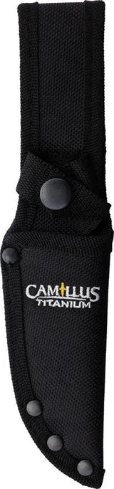Camillus Crosstrail Fixed Blade Knife 8 Inch Overall Titanium Coated 3.88 Inch Blade Full Tang For Outdoor Enthusiasts by Camillus