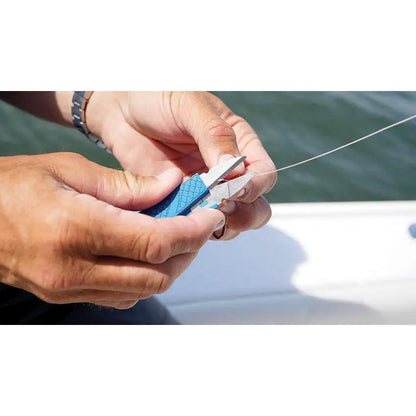 Camillus Cuda Braid Nipper With Premium Lanyard Anglers Titanium Bonded Dual Serrated Blades by Camillus