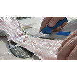 Camillus AquaTuff Fillet Knife 6 Inch Blade Durable Zirconium Carbide Stainless With Blue Grip For Anglers by Camillus