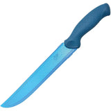 Camillus AquaTuff Serrated Utility Knife 9 Inch Blade Blue Textured Handle Ideal For Outdoor Enthusiasts by Camillus