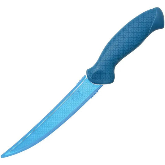 Camillus AquaTuff Curved Boning Knife 6in With Zirconium Carbide Blade Ergonomic Blue Handle For Pros by Camillus