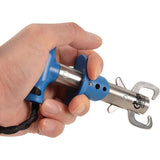Camillus Fish Lip Gripper 23061 Durable Stainless Grip Blue Non Slip Handle For Anglers Holds 22 Pounds Rope Lanyard by Camillus