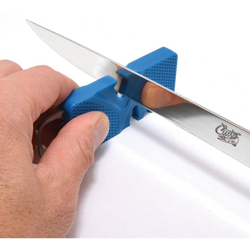 Camillus Cuda Pocket Sharpener 23062 Portable With Fine Ceramic and Coarse Diamond V Notches for Outdoor Enthusiasts by Camillus