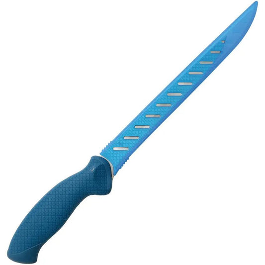 Camillus AquaTuff Durable Fillet Knife 7 Inch Blade Zirconium Carbide Stainless Blue Grip For Anglers by Camillus