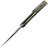 CMB Made Knives Prowler Framelock Bronze Titanium Handle M390 Blade EDC Knife For Collectors by CMB Made Knives