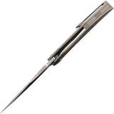 CMB Made Knives Prowler Framelock EDC Knife M390 Gray Ti by CMB Made Knives