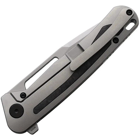 Premium CMB Made Knives Spear Framelock Gray CF CMB04G CPM S35VN Blade 3.75in EDC Knife for Enthusiasts by CMB Made Knives