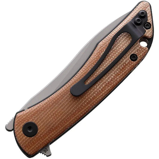 Premium CMB Made Knives Blaze Linerlock Micarta EDC Knife With D2 Satin Blade 4 Inch Closed by CMB Made Knives