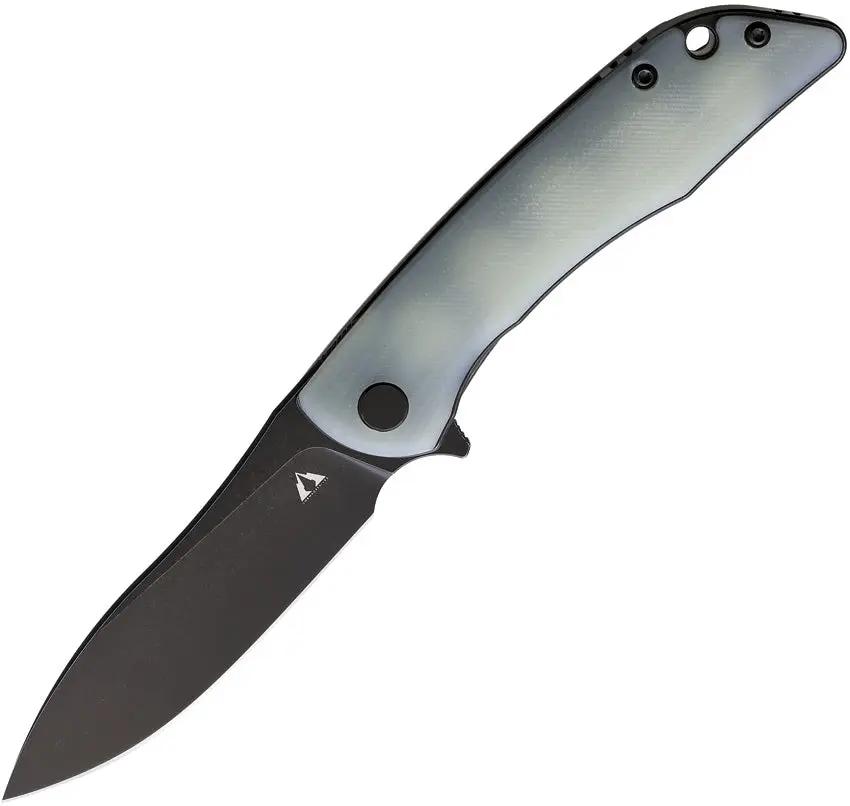 CMB Made Blaze Linerlock Jade Knife D2 Blade 3 Inch Extended Tang G10 Handle EDC Tactical by CMB Made Knives