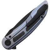 CMB Made Knives Knight Framelock Blue CMB07B With M390 Blade Titanium Handle Carbon Fiber Inlay Extended Tang EDC Ready by CMB Made Knives