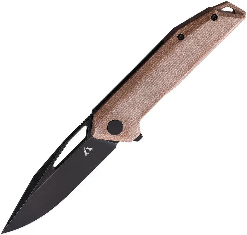 CMB Made Knives Lurker Liner Lock Knife Micarta Handle Premium D2 Tool Steel Extended Tang For EDC by CMB Made Knives