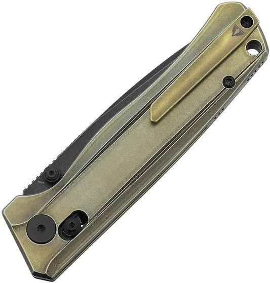 CMB Made Knives Braveman Axis Lock Bronze Titanium Handle S35VN Blade EDC Knife For Knife Enthusiasts by CMB Made Knives