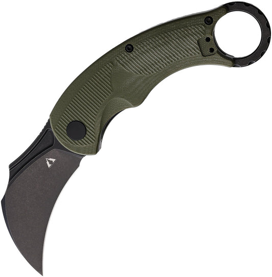 CMB Made Knives Falcon Linerlock Grn G10 CMB-C01G