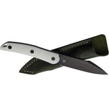 CMB Kisame Fixed Blade Knife 3.5in 14C28N G10 Rugged EDC by CMB Made Knives