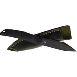 CMB Made Kisame Fixed Blade Knife, Full Tang 14C28N Steel, Black G10 Handle, Outdoor Survival by CMB Made Knives
