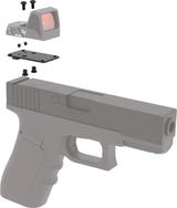 Crimson Trace CT RAD Dovetail Mount Kit For Glock Full Size Pistols Premium Aluminum Adapter Plate Included by Crimson Trace