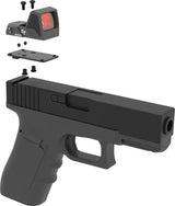 Crimson Trace CT RAD Dovetail Mount Kit For Glock Full Size Pistols Premium Aluminum Adapter Plate Included by Crimson Trace