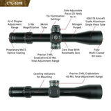 Crimson Trace 5-Series Rifle Scope 3-18x50 FFP MR1-MIL Reticle Waterproof Precision For Long-Range Shooters by Crimson Trace