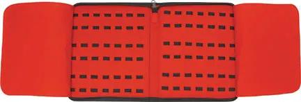 China Made Knife Storage Case 40 Folding Knives Capacity Zippered Leatherette Exterior For Collectors by China Made