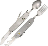 Rite Edge Six Function Camp Tool 210844-6 - All Stainless Steel Camping Tool With Knife Bottle Opener Corkscrew by Rite Edge