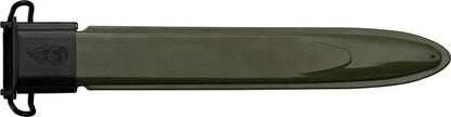 Rite Edge M1 Combat Knife - 14.25 Inch Overall, 9.75 Inch Black Stainless Blade, Grooved Stainless Handle by Rite Edge