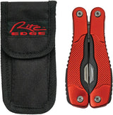 Rite Edge Multi-Function Pliers 211101-RD - 9-In-1 Everyday Carry Tool With Red Aluminum Handles by Rite Edge
