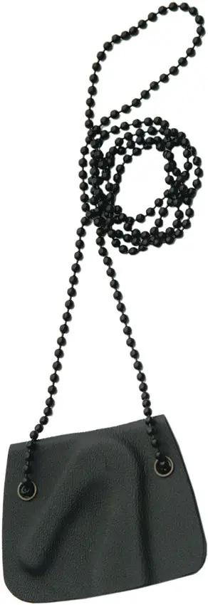 Rite Edge Belt Cutter Neck Knife - 6.5 Inch Overall, 1.5 Inch Black Blade, One-Piece Construction, Lanyard Hole by Rite Edge