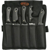 Rite Edge Five Piece Knife Set - Full Tang Craftsmanship With Pakkawood Handles And Satin Blades by Rite Edge
