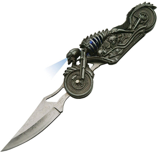 China Made Skull Rider LED Linerlock 211410