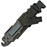 Rite Edge M9 Military Camo Knife - 8 Inch Sawback Clip Point Stainless Blade With Rifle Attachment by Rite Edge