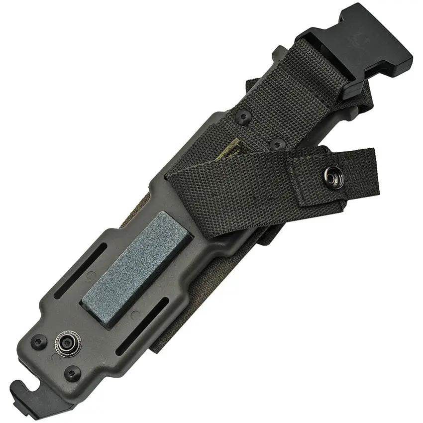 Rite Edge M9 Military Camo Knife - 8 Inch Sawback Clip Point Stainless Blade With Rifle Attachment by Rite Edge