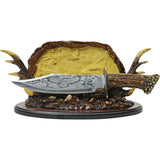 Eagle Bowie Knife With Stand For Collectors Display Artwork 11.5 Inch Overall 7.25 Inch Blade by China Made
