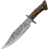 Eagle Bowie Knife With Stand For Collectors Display Artwork 11.5 Inch Overall 7.25 Inch Blade by China Made