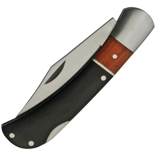 Rite Edge Lockback 211543 - Satin Clip Point Knife With 3 Inch Blade And Pakkawood Handle by Rite Edge