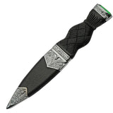 Rite Edge Scottish Dirk Green - 7.5 Inch Overall 3 Inch Satin Partially Serrated Stainless Blade With Black Handle by Rite Edge