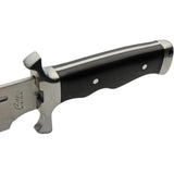 Rite Edge Toothpick Bowie 211554 - Satin Finish Stainless Blade With Black Wood Handle And Belt Sheath by Rite Edge